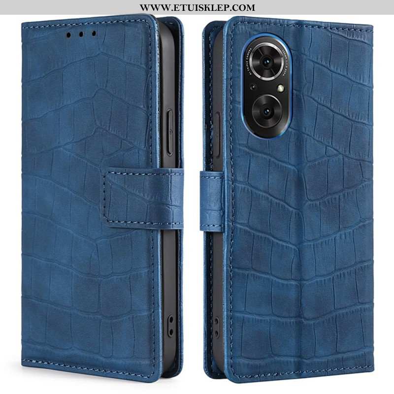 Etui Folio do Honor 50 SE Klasyczny Krokodyl